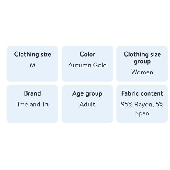 Time & Tru Autumn Gold Sleeveless A-Line Swing Dress Casual Stretch Rayon Size M - Picture 6 of 6